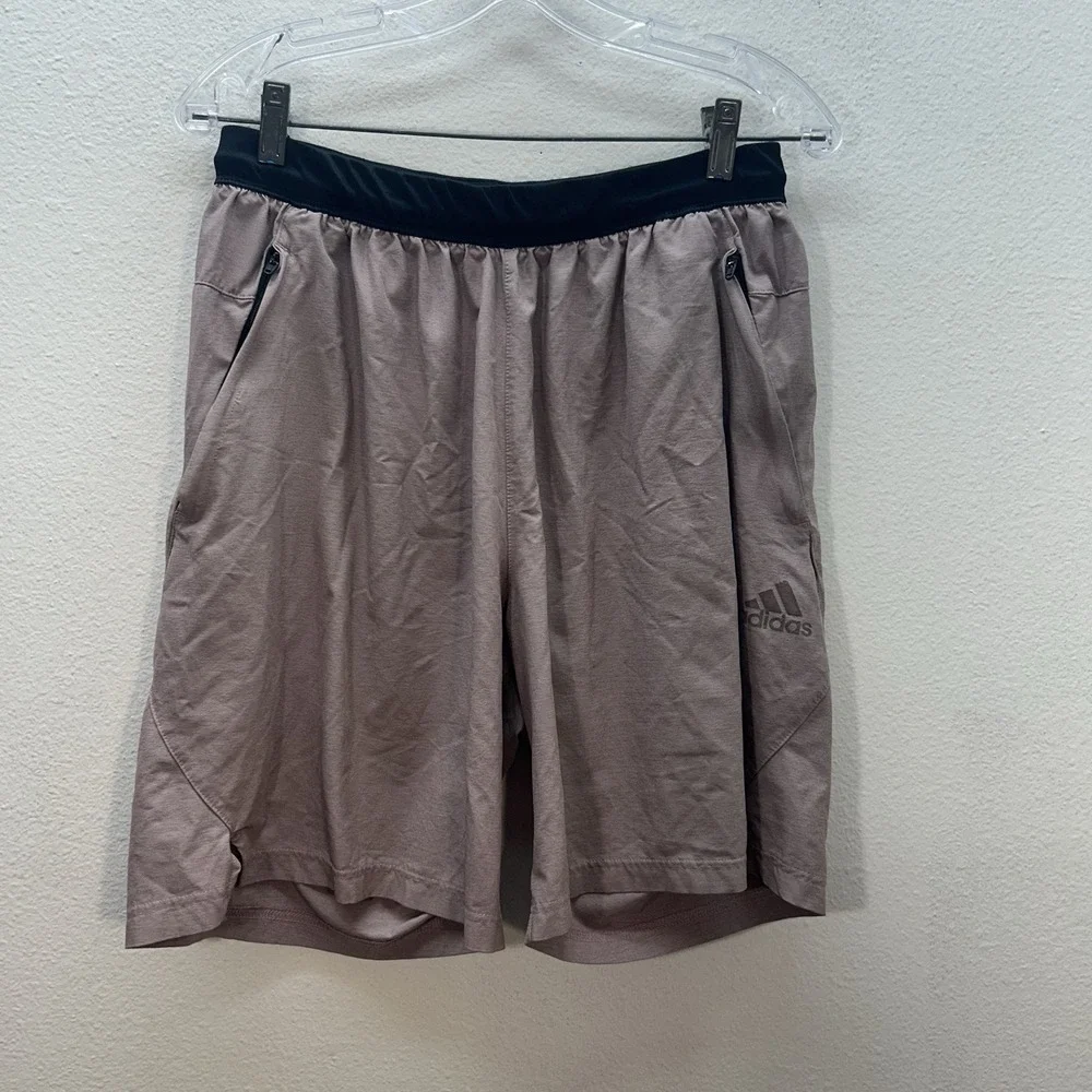 Men's Adidas Axis Woven Aeroready Training Shorts Purple Medium Athletic Pockets